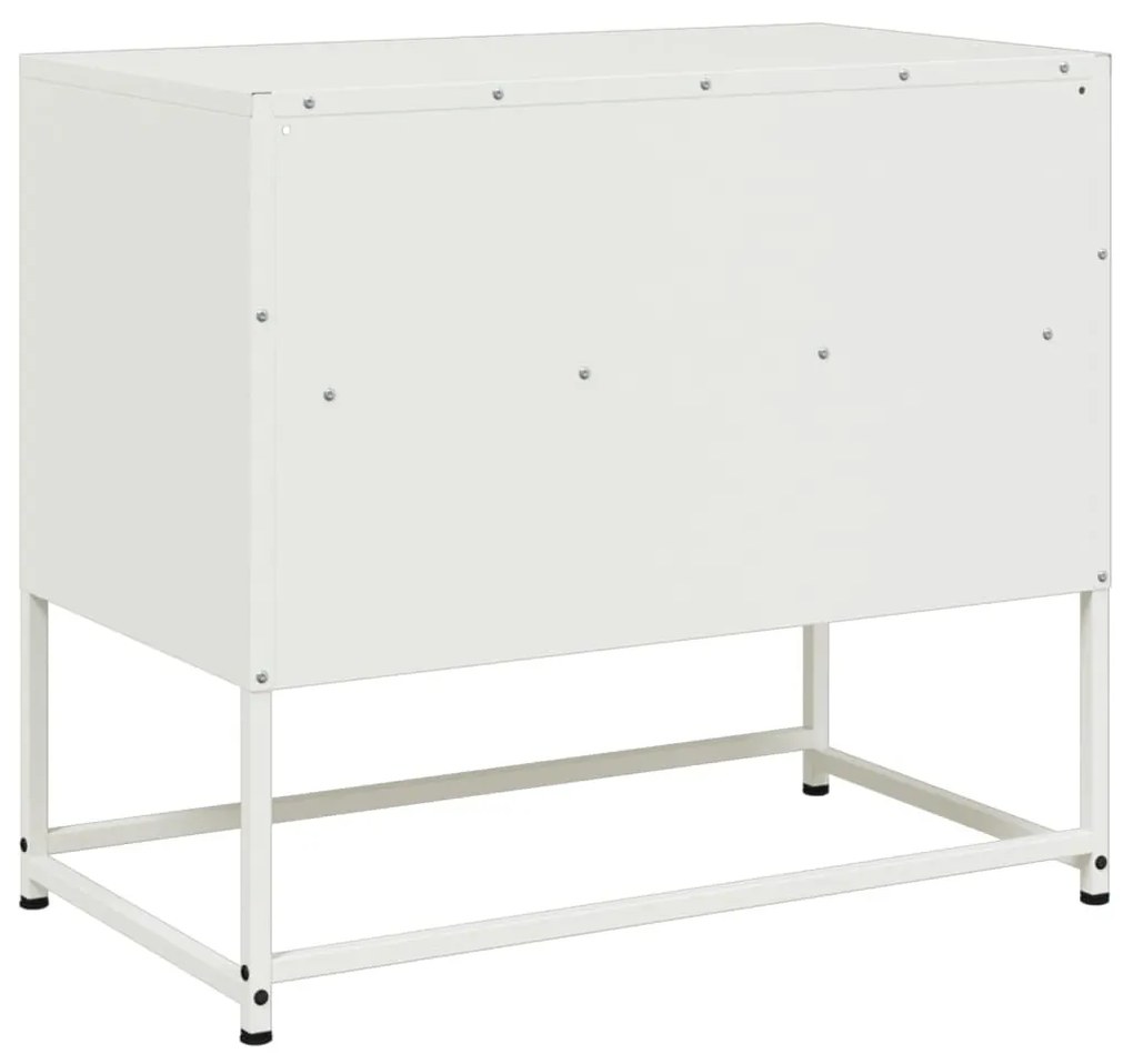 fehér acél TV-szekrény 68 x 39 x 60,5 cm