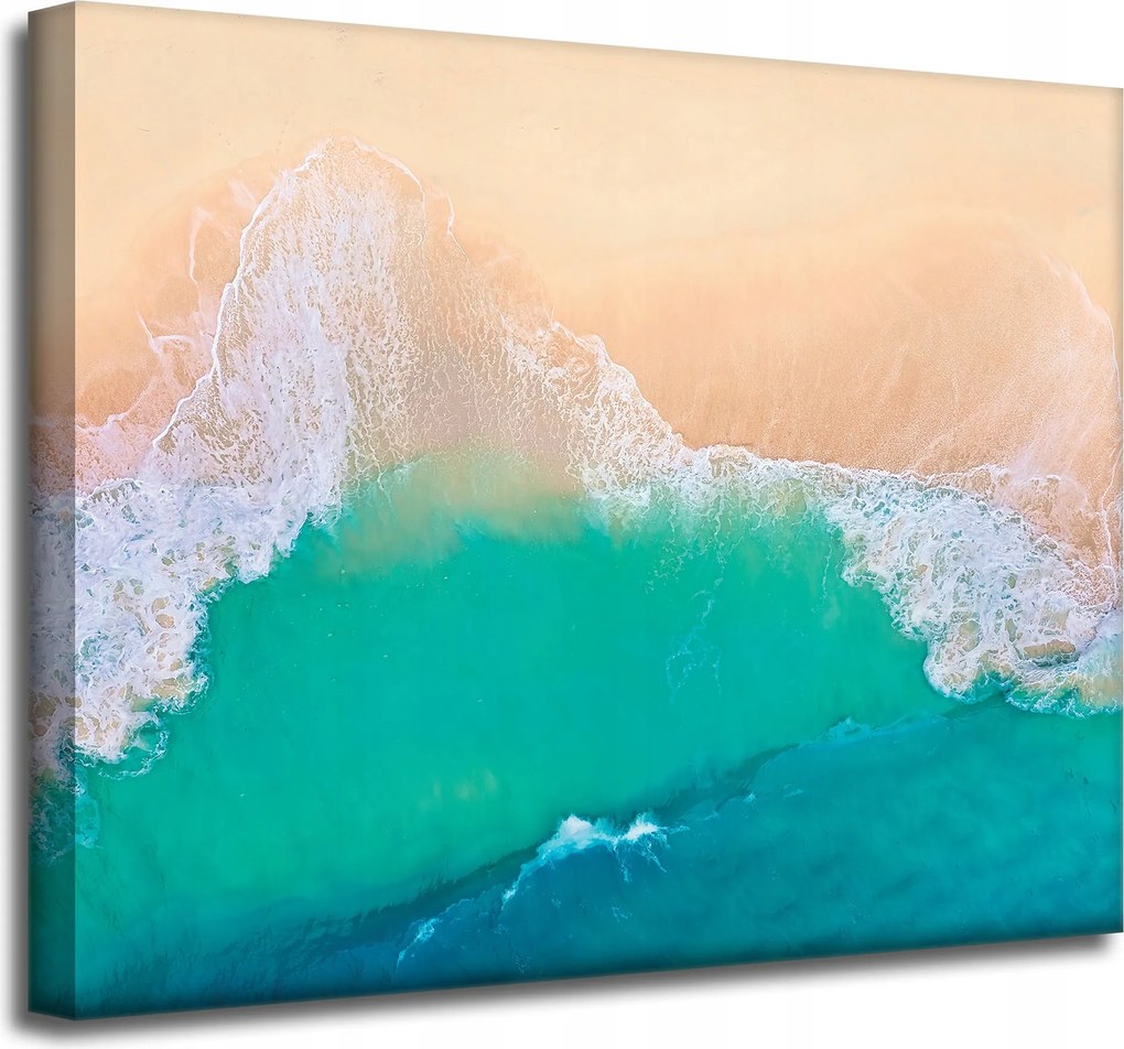 Vászonkép Hullámok Vízpart Homok 50x40 cm Ajándéknak is tökéletes