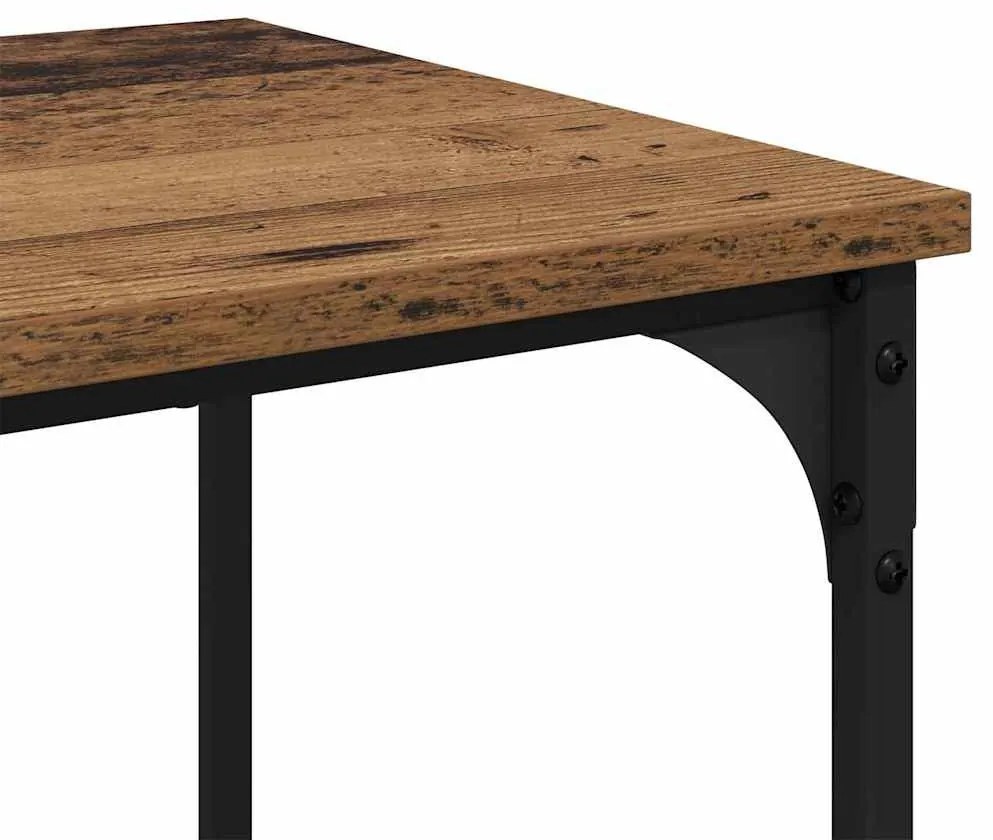 vidaXL Dohányzóasztal Öreg fa 40 x 40 x 55 cm Faanyag