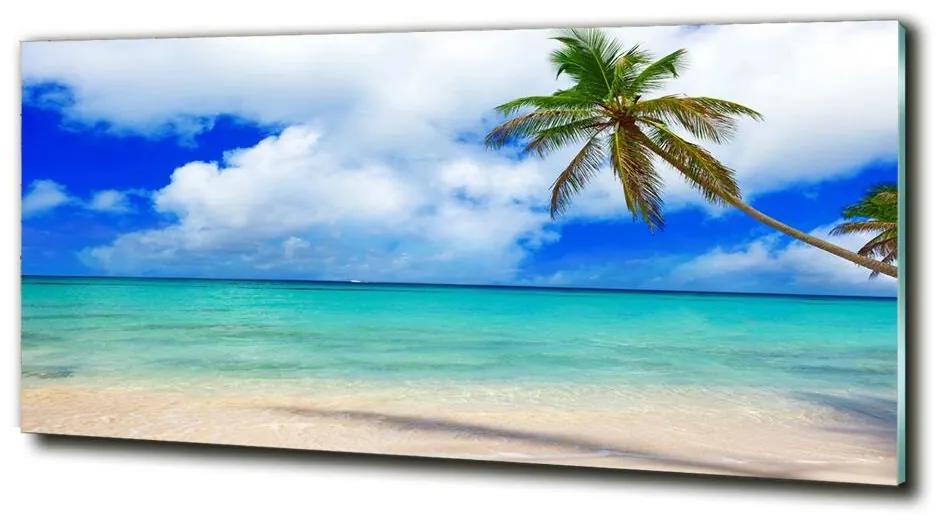 Egyedi üvegkép Karibi tengerparton cz-obglass-125x50-143577240