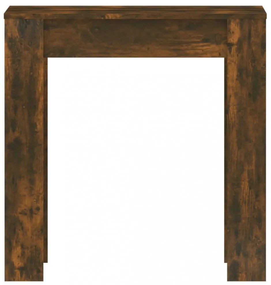 füstös tölgy színű szerelt fa étkezőasztal 140 x 74,5 x 76 cm