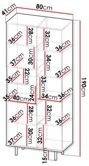 Regál Newelon R3D NW05 (kasmír + arany) . 1104873
