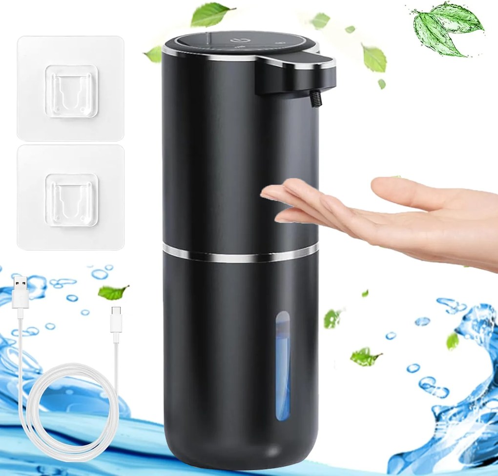 Érintésmentes szappanadagoló folyadék gél mosószer töltés Usb automatikus