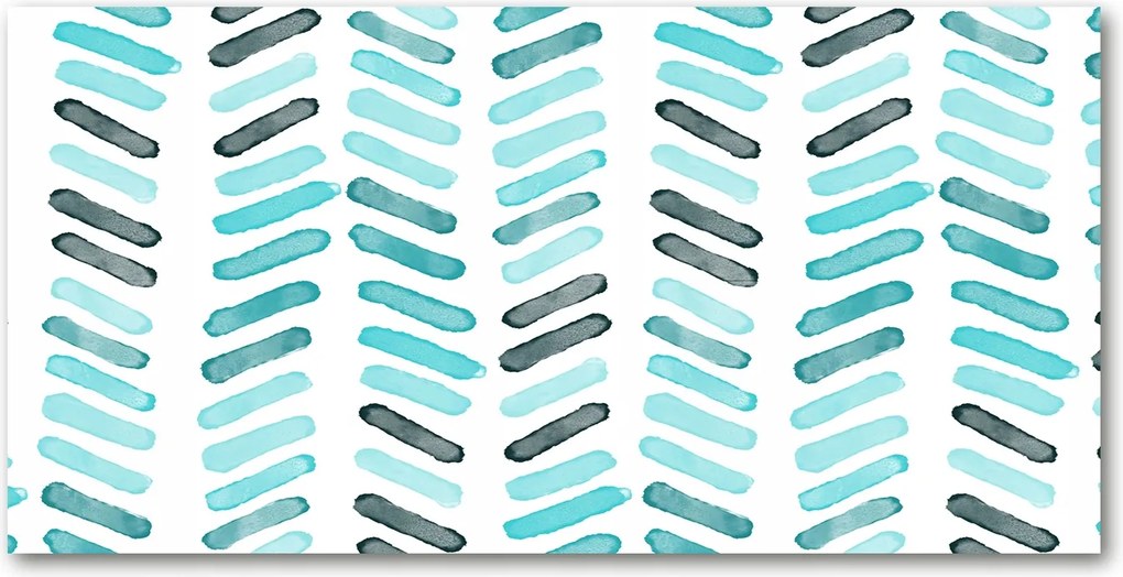 Konyhai panel Kék halszálka 140x70 cm Ragasztó