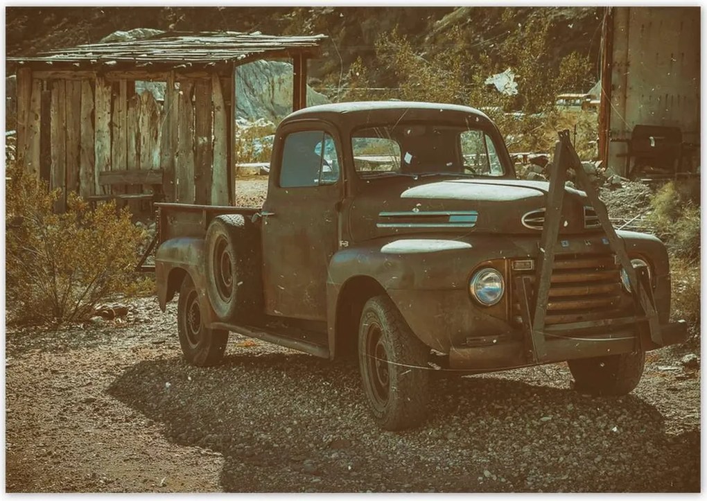 Poszterek 100x70 Amerikai teherautó