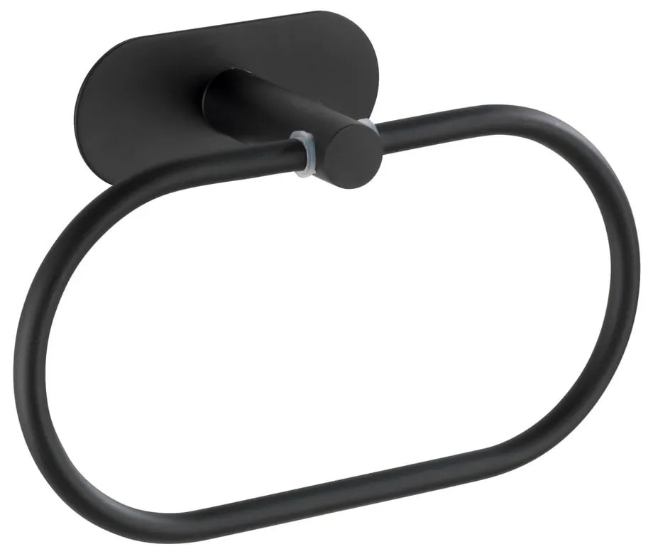 Orea Ring Turbo-Loc® rozsdamentes acél matt fekete fali törölköző tartó - Wenko