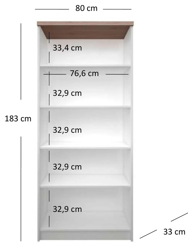 Regál Tianna (fehér). Akció -17%. 1053319