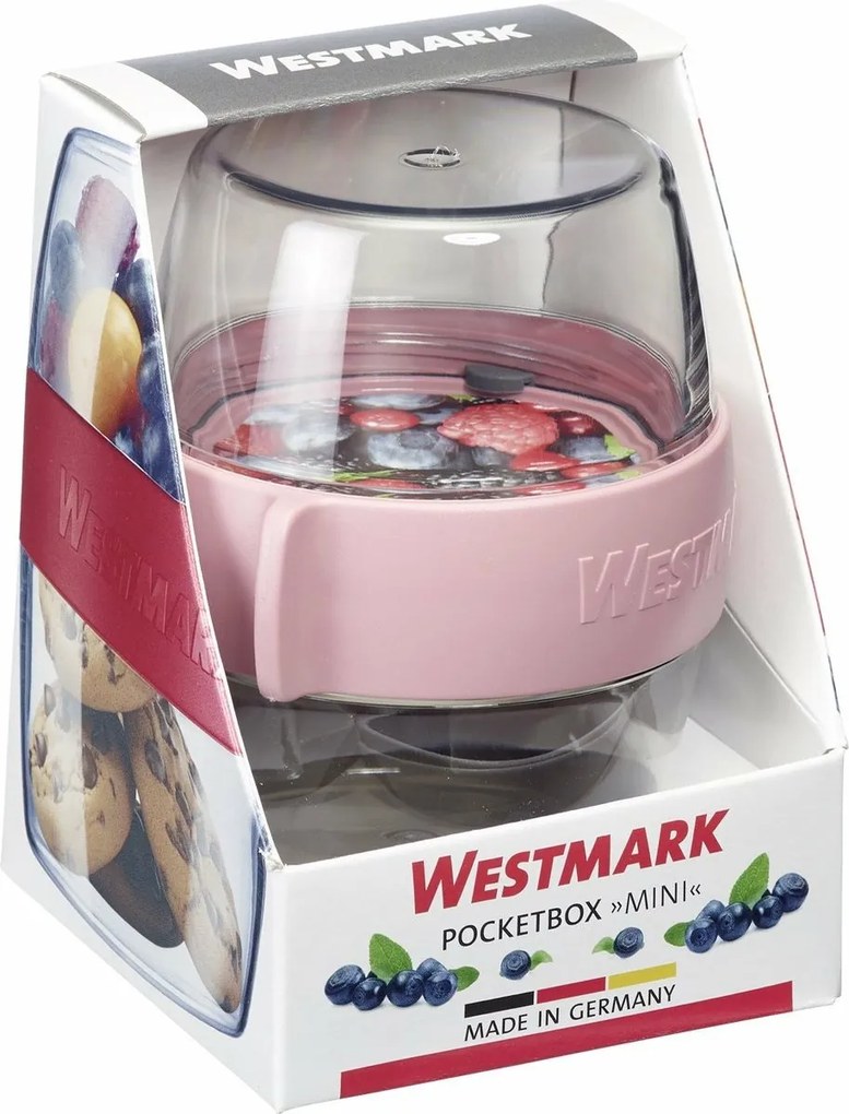 Westmark MINI kétrészes uzsonnás doboz, 400 ml, rózsaszín, S