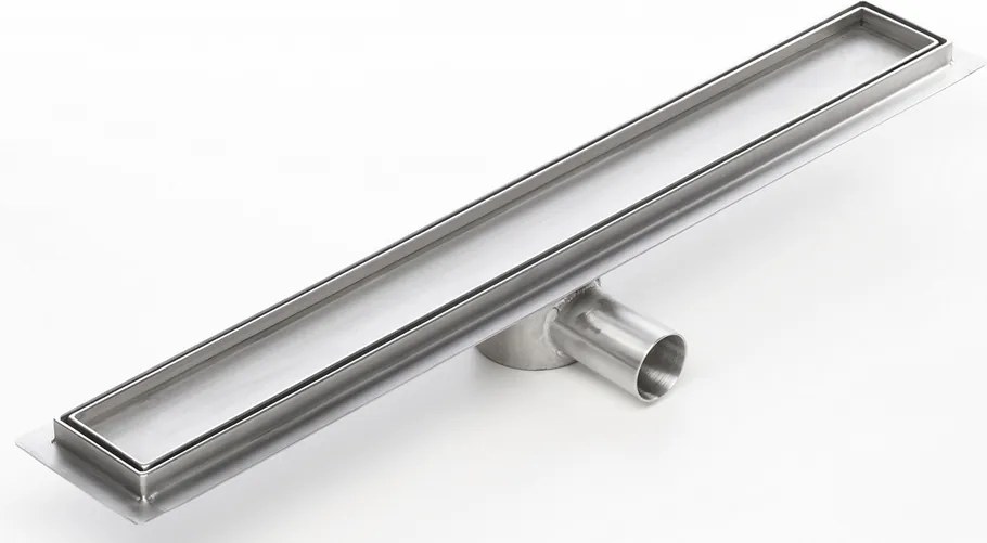 Kesmet 80 cm-es vonalfolyóka beépíthető szifonnal, Acél