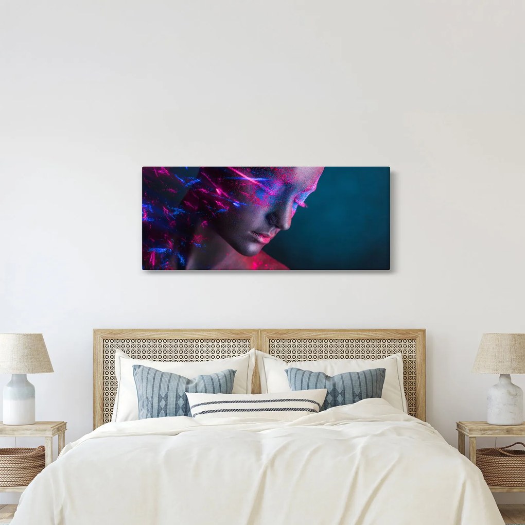 Csillogó nő képe (120x50 cm)