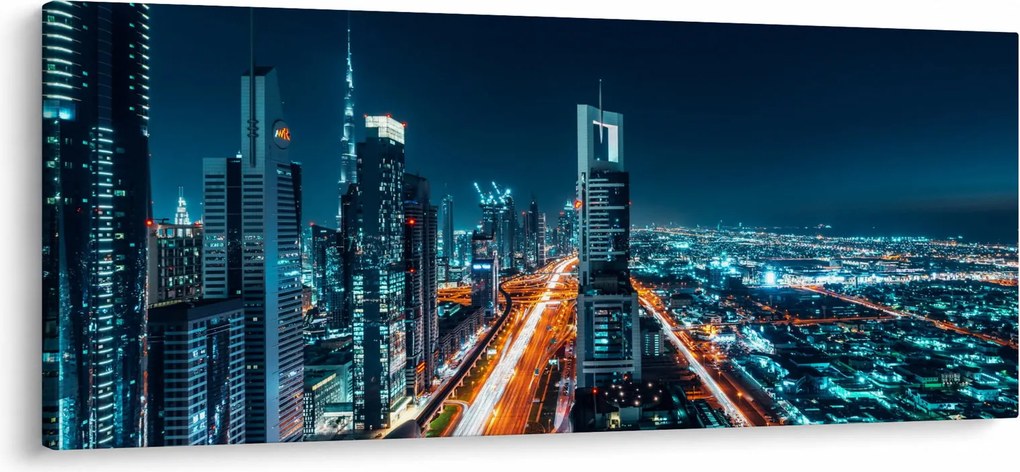 Kép - Dubai éjszaka (120x50 cm)