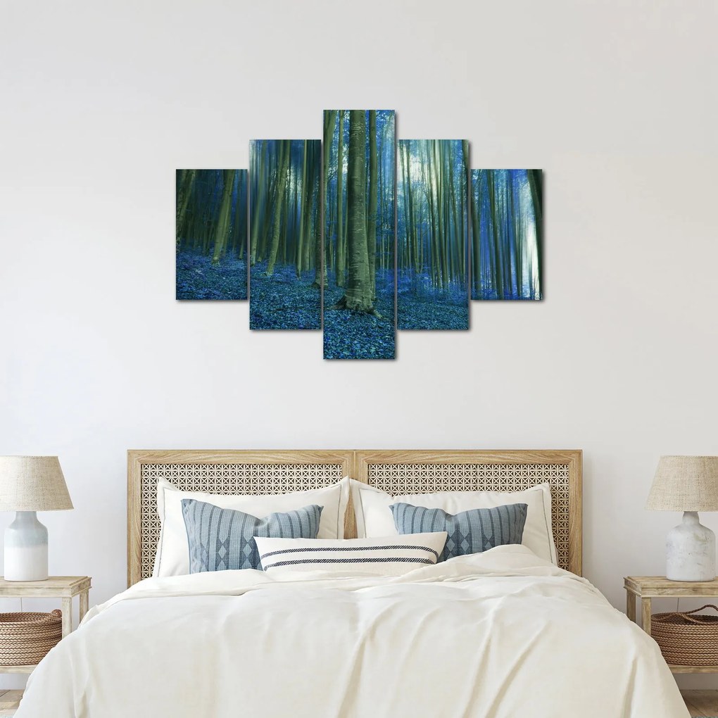 Kép - Kék erdő (150x105 cm)