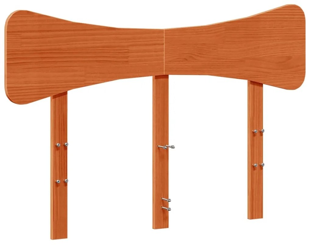 viaszbarna tömör fenyőfa fejtámla 120 cm
