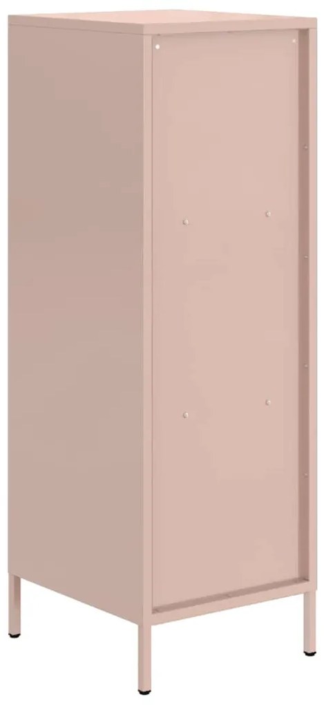 rózsaszín acél tálalószekrény 35 x 39 x 103,5 cm