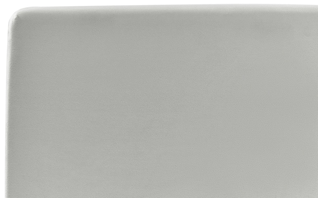 Világosszürke bársony ágyneműtartós franciaágy 140 x 200 cm BOUSSE Beliani