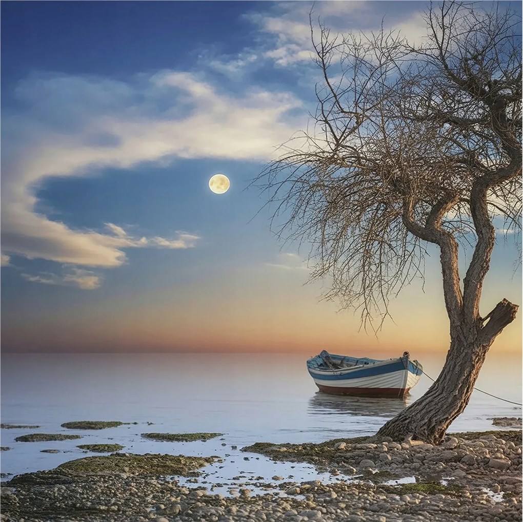 Flizelina Dekoratív Fotótapéta Hálószobába Csendes tájkép 250x250 Ragasztó