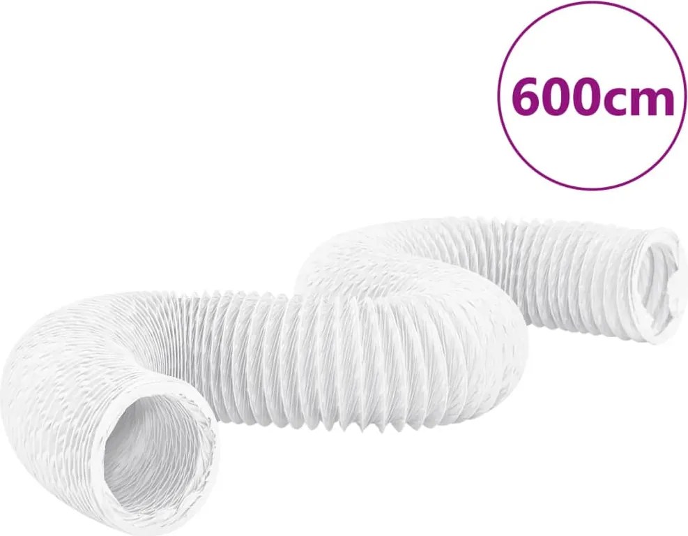 vidaXL PVC elszívócső 6 m Ø20 cm