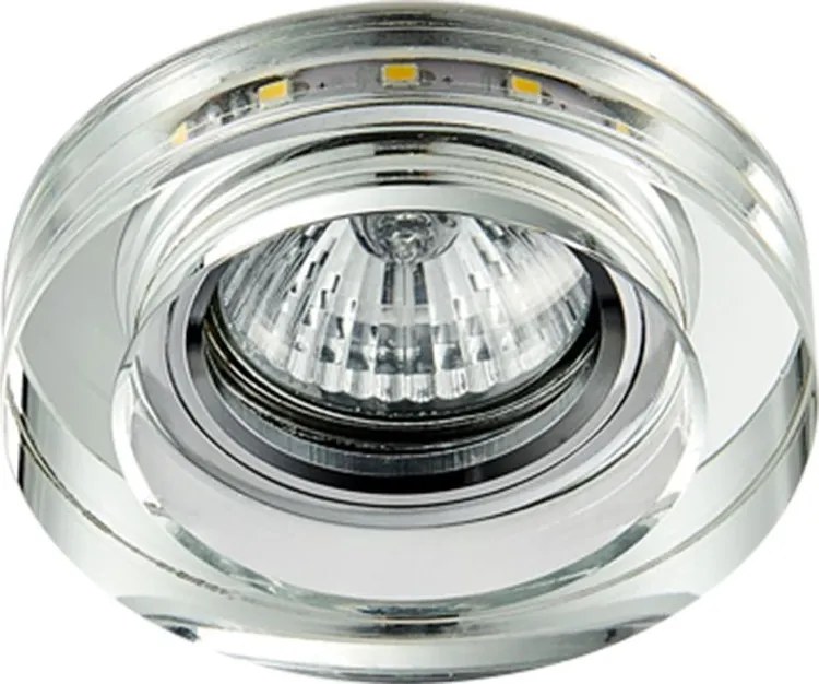 EMITHOR 71104 Elegant Double Light beépíthető kristály spotlámpa króm GU10 IP20