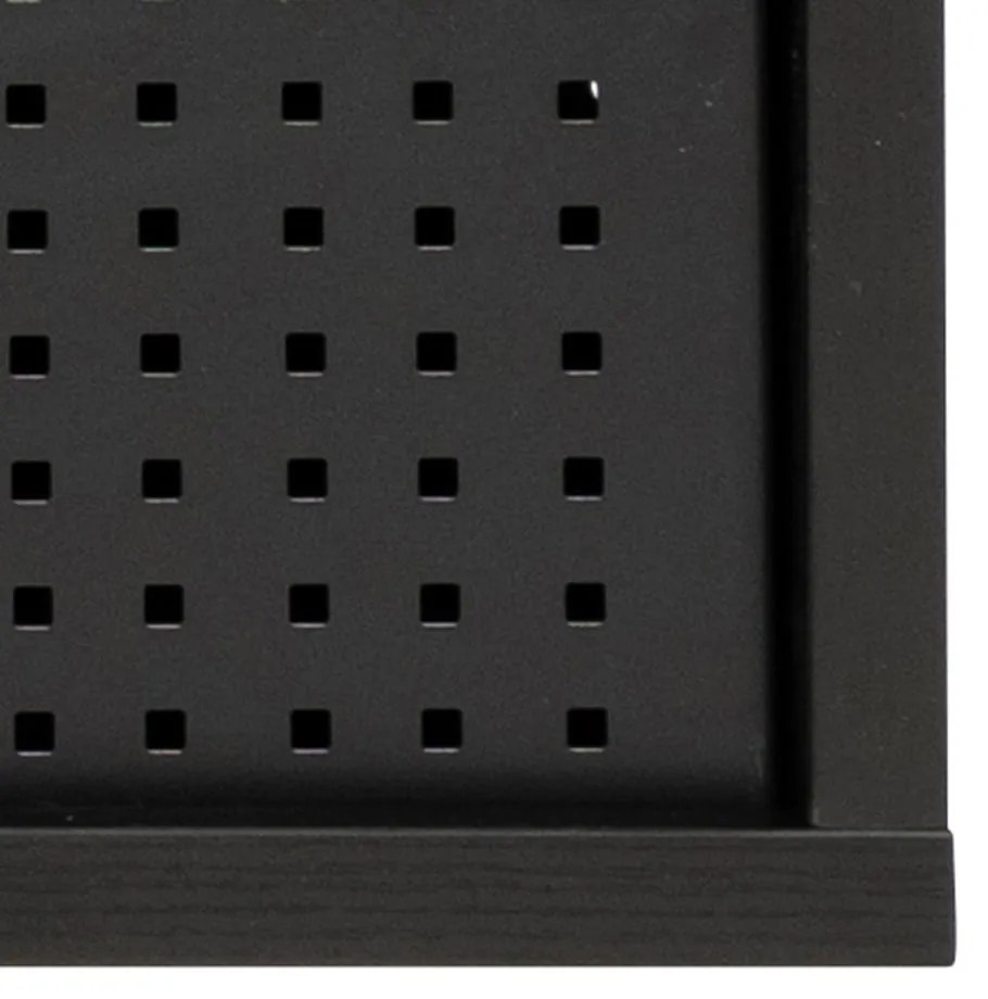 Fekete TV-állvány kőrisfa dekorral 180x44,5 cm Angus – Actona