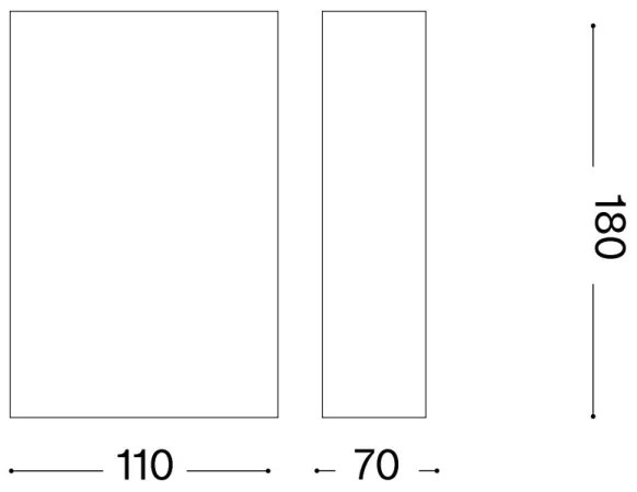 Ideal Lux - Fali lámpa FLASH 1xG9/40W/230V fehér