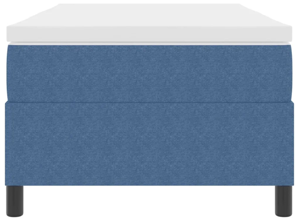 Boxspring ágy matraccal Kék 90x200 cm Bársonyos szövet
