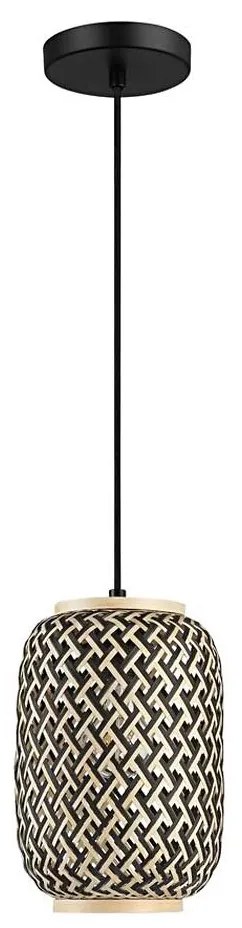 Rabalux 72091 - ADALLA rattan függeszték 1xE27/40W/230V, kábellel