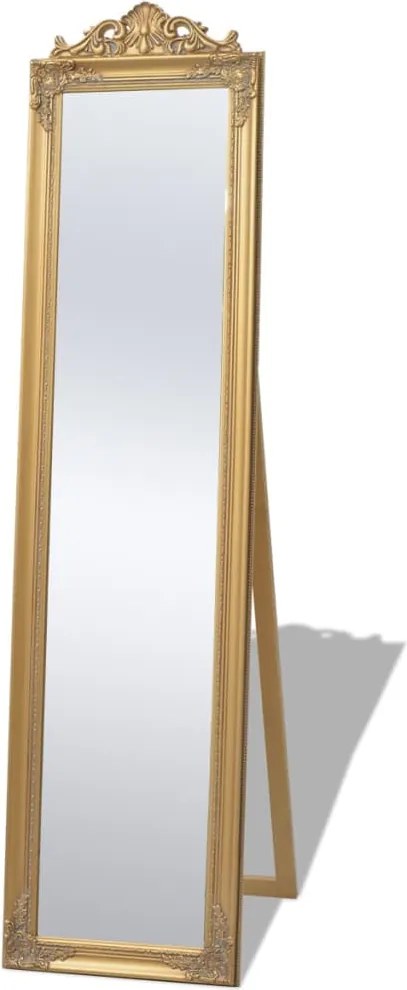 vidaXL aranyszínű barokk stílusú szabadon álló tükör 160 x 40 cm