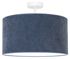 Duolla - Felületre szerelhető csillár CORDUROY 1xE27/15W/230V átm. 40 cm sötét kék