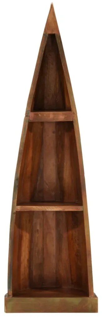 tömör újrahasznosított fa csónakszekrény 39 x 27 x 127 cm