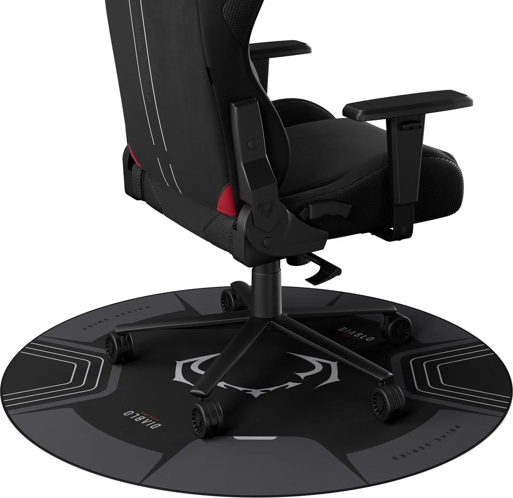 Csúszásmentes védőszőnyeg gamer székhez, fekete-szürke