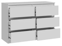 MAO fehér fiókos komód