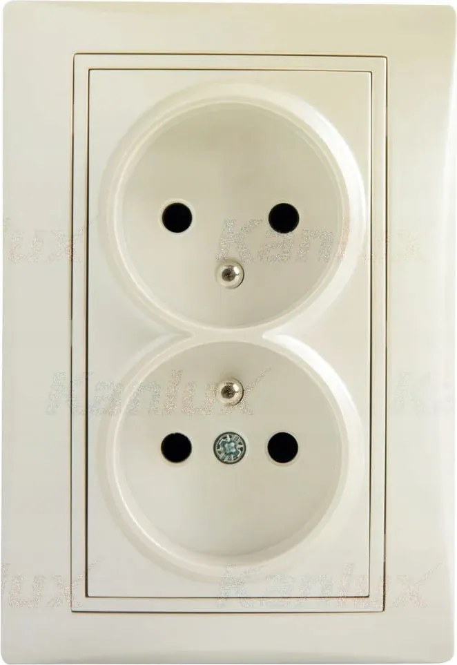 Dupla francia aljzat Domo Kanlux védelemmel