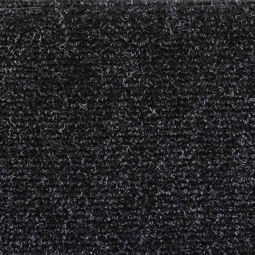 5 db öntapadós lépcsőszőnyeg 56 x 17 x 3 cm fekete félkör alakú