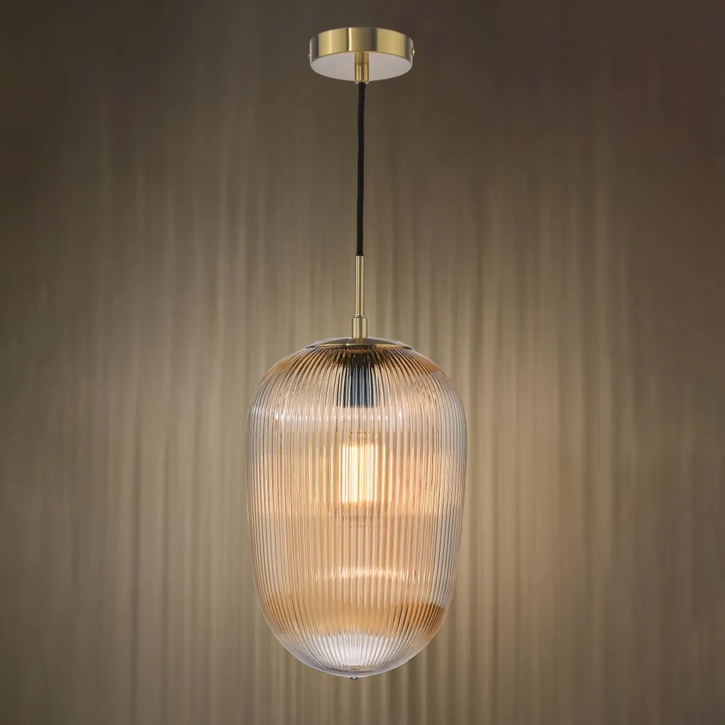 Dar Lighting modern függeszték abrielle csiszolt bronz darabr0106