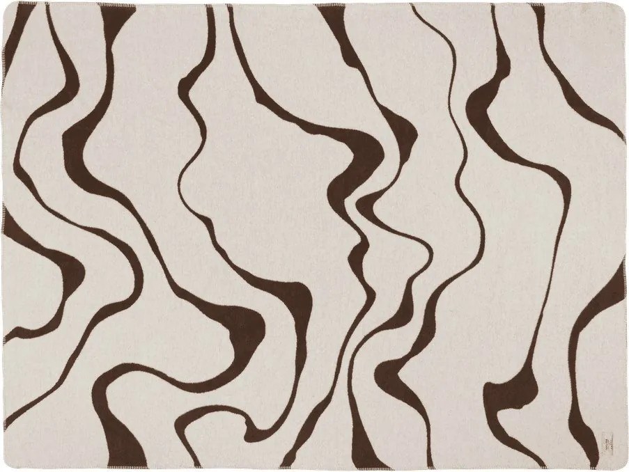 Barna-krémszínű takaró 150x200 cm Felu – noo.ma