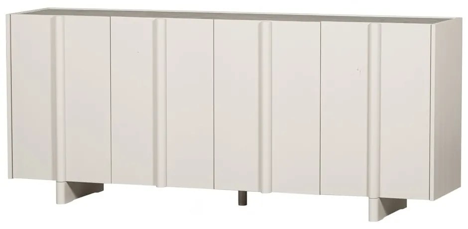 Krémszínű borovi fenyő alacsony moduláris komód 200x85 cm Basu – WOOOD