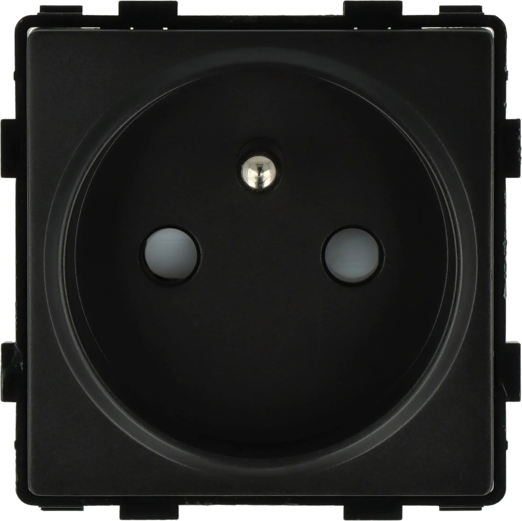 Aljzat Modul Szimpla Aljzat Tűvel Aljzat Kontaktok Fekete 1F