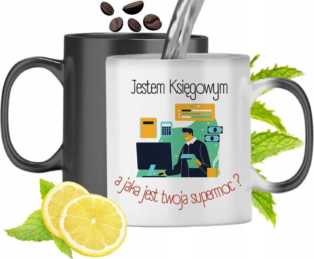 Mágikus Bögre Könyvelőnek Színváltós, fényképes nyomattal