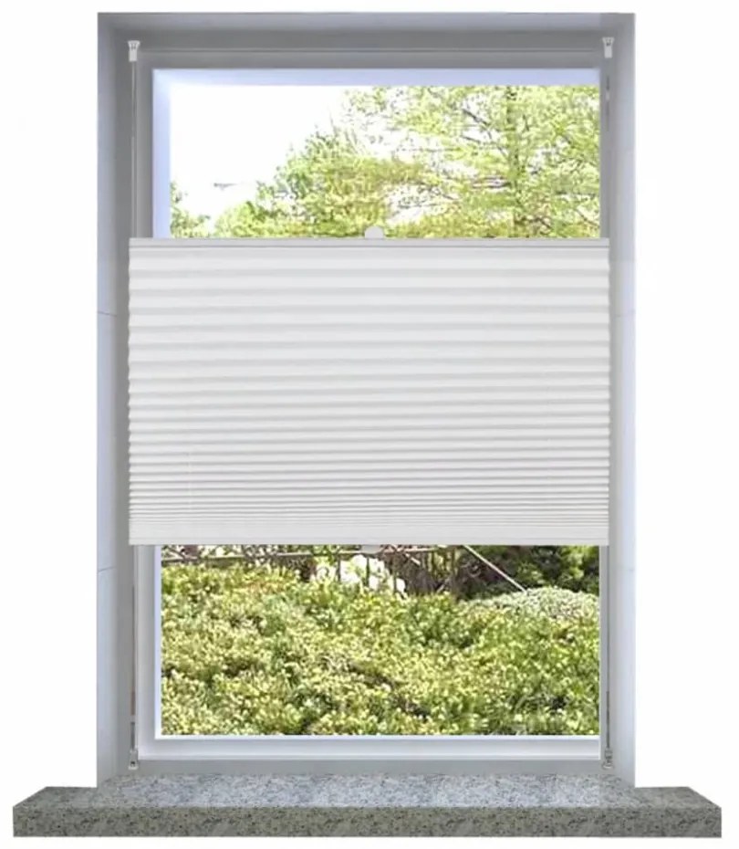 Plisse Roló 50x125 cm Fehér Redős Roló