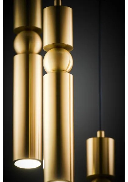 Jupiter 2020 - Csillár zsinóron ALAS 5xGU10/10W/230V arany