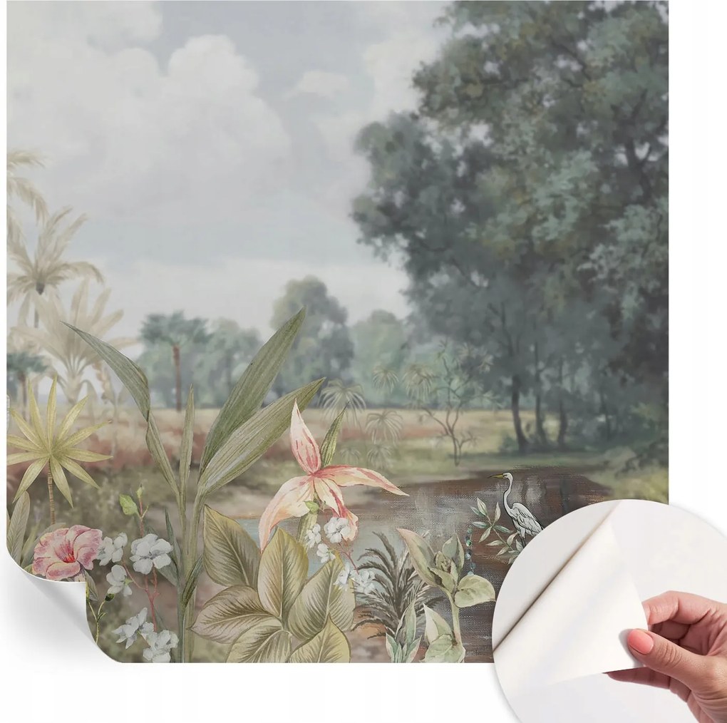 Divatos öntapadós fali tapéta Furnér Egzotikus táj 250x250 cm