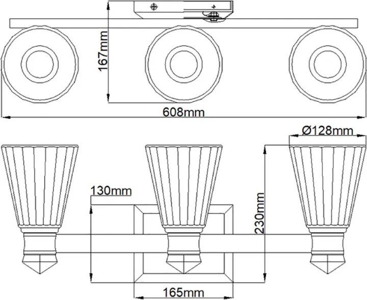 Quintiesse KAYVA QN-KAYVA3-PN Fali lámpa 1x18W/LED 3000k 1440LM IP44