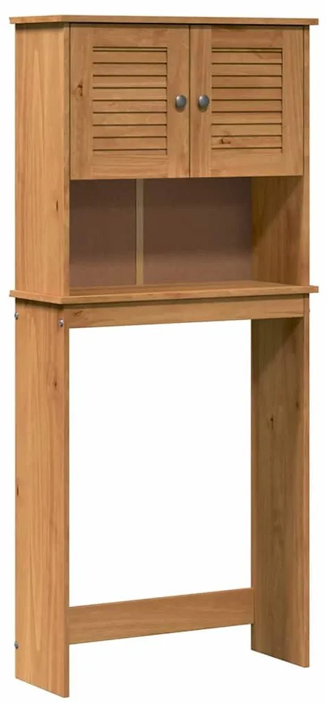 Mosógép Szekrény VIGO mézbarna 72.5 x 27 x 161 cm Tömör fenyőfa