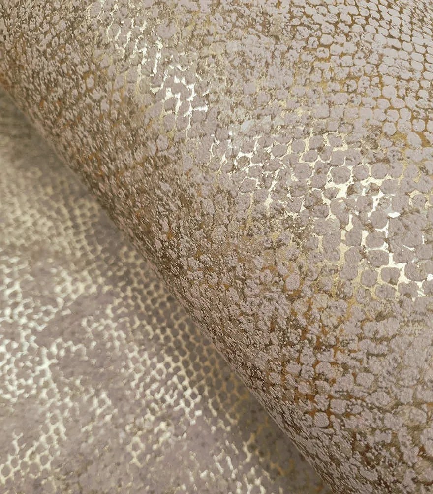 Holden Decor Textura Ophidian rozsda kígyóbőr mintás fémhatású vlies tapéta – 66120