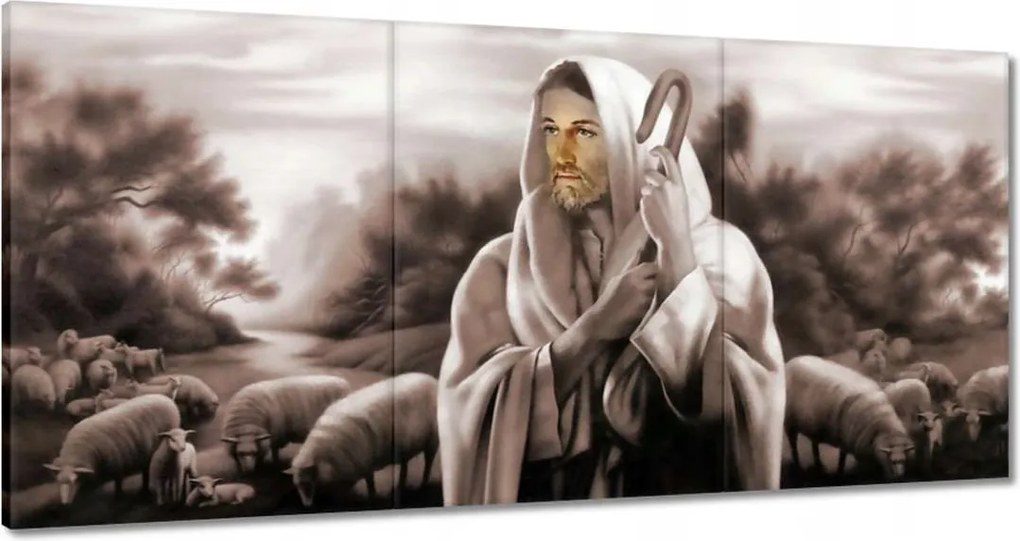 Vászonkép 60x30 Jó Pásztor Bárányok