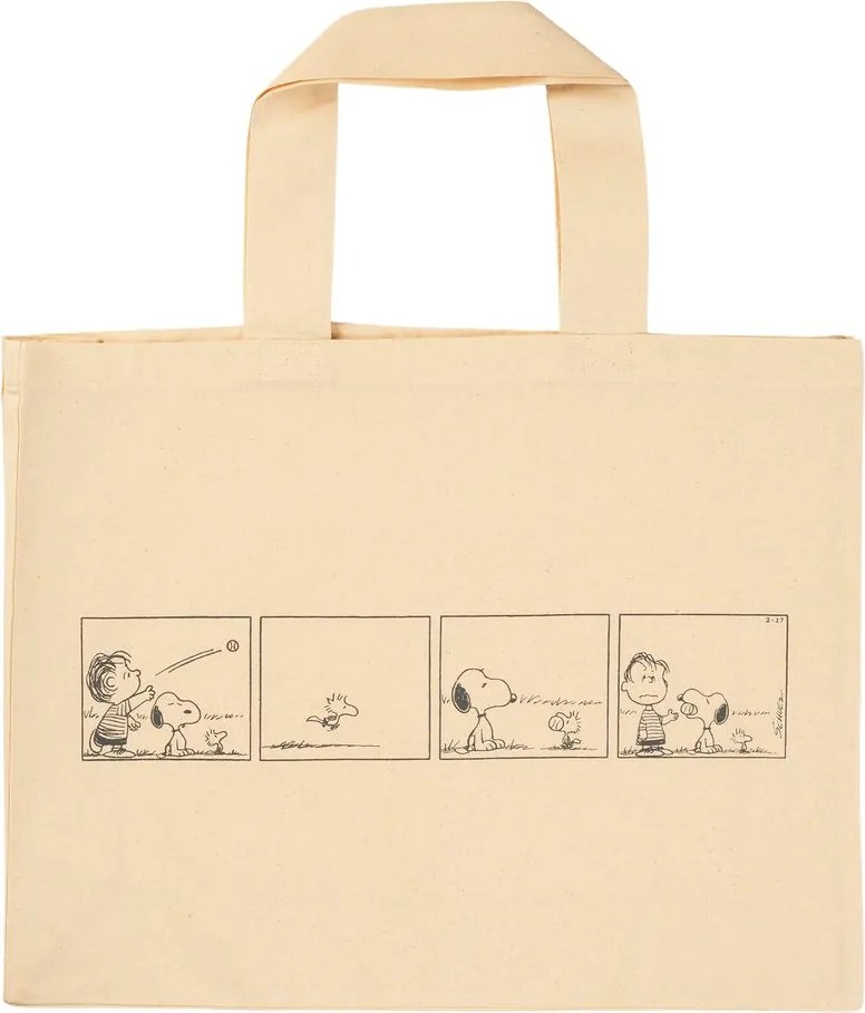 PEANUTS pamut táska 38x50cm ,Snoopy és Charlie