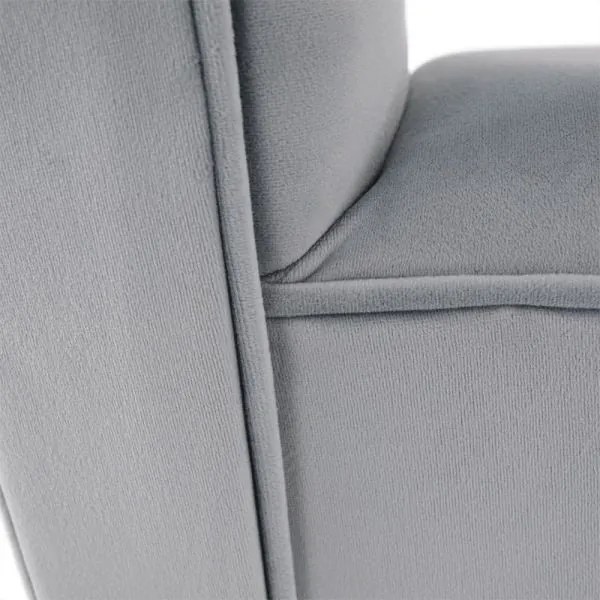 BURDA Velvet világosszürke/fekete pad