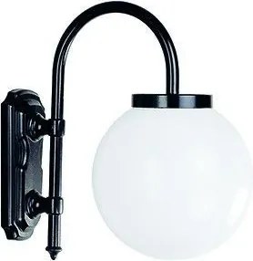 NOVOLUX 036B-G05X1A-02 BOOM Klasszikus Kültéri Fali Lámpa Fehér, Fekete E27 IP43