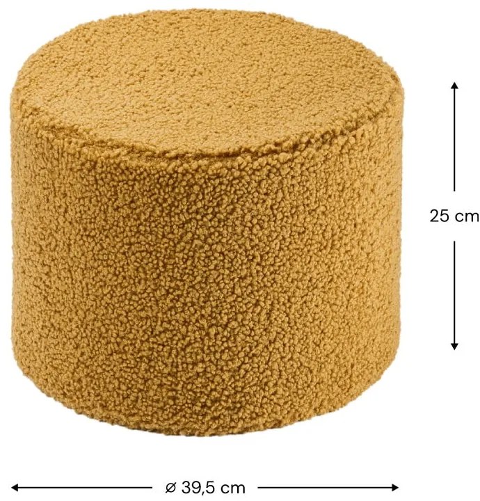 Barna buklé gyerek puff – Wigiwama