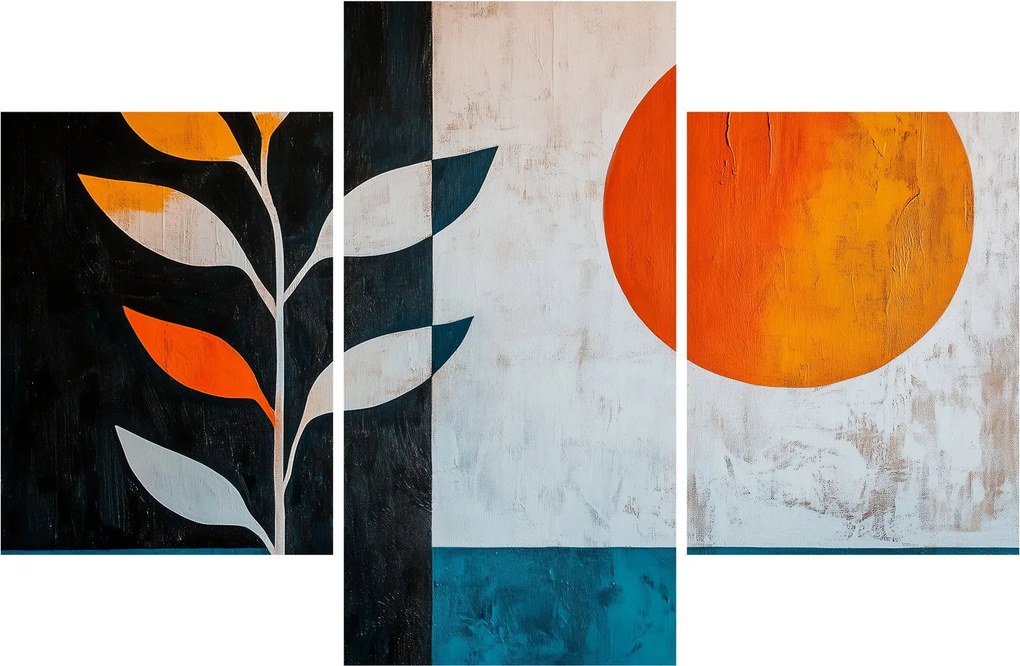 Kép - Növény és nap absztrakciója (90x60 cm)